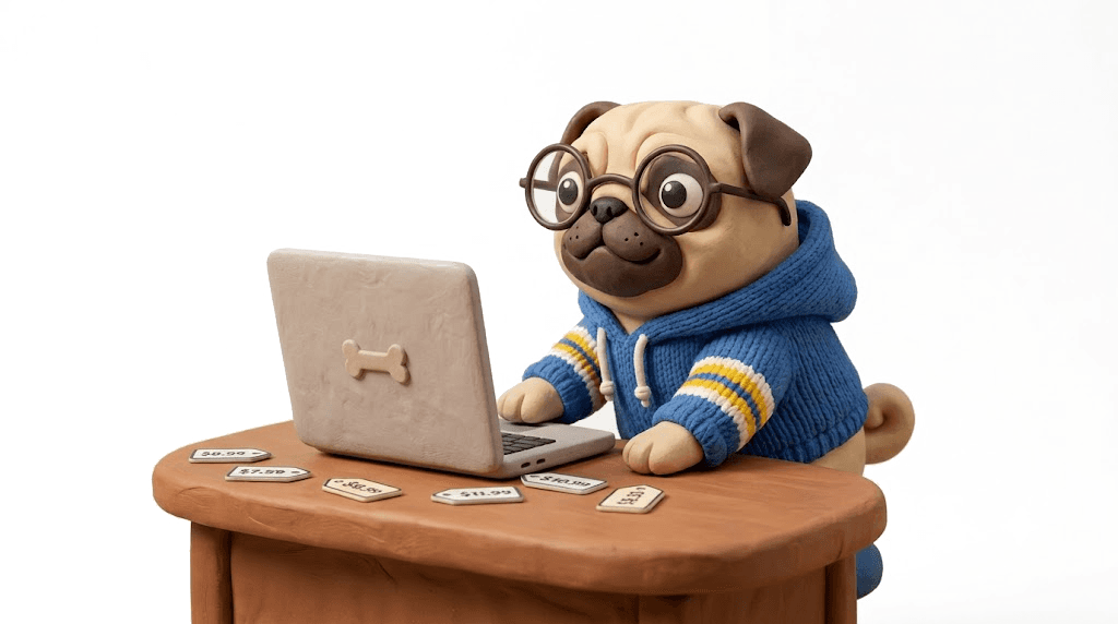 Product Pug mascotte